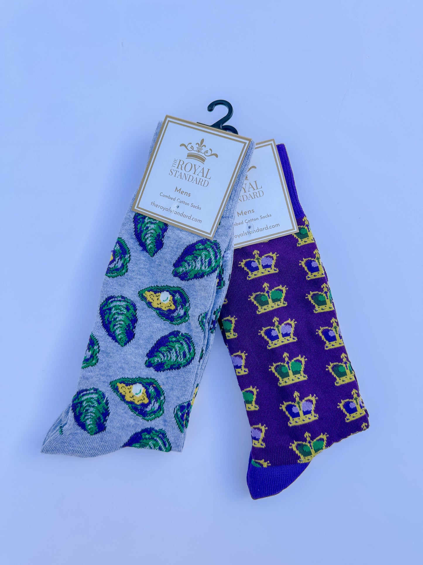 Men’s Mardi Gras Oyster Dress Socks