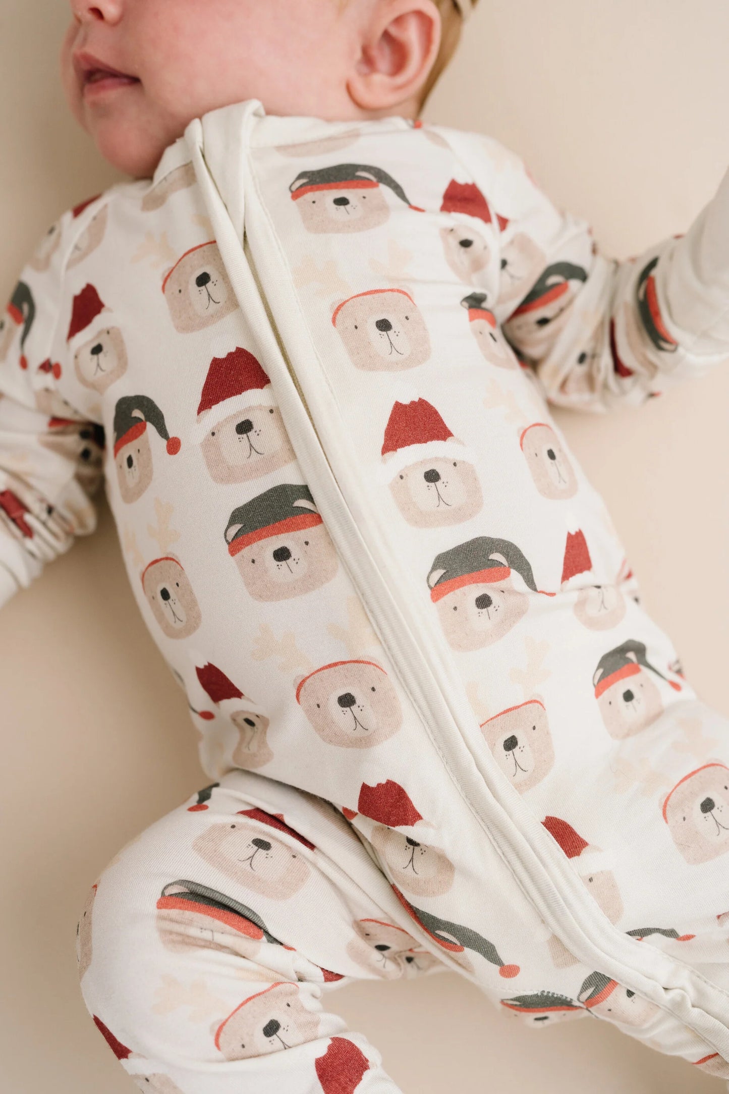 Christmas Bears Convertible Bamboo Sleeper