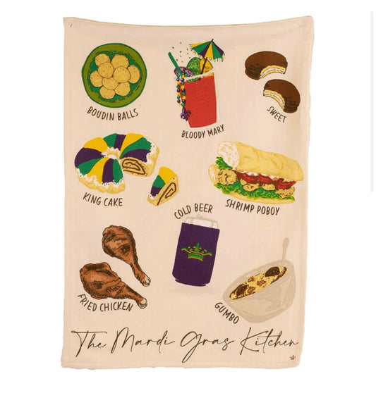 The Mardi Gras Kitchen Hand Towel