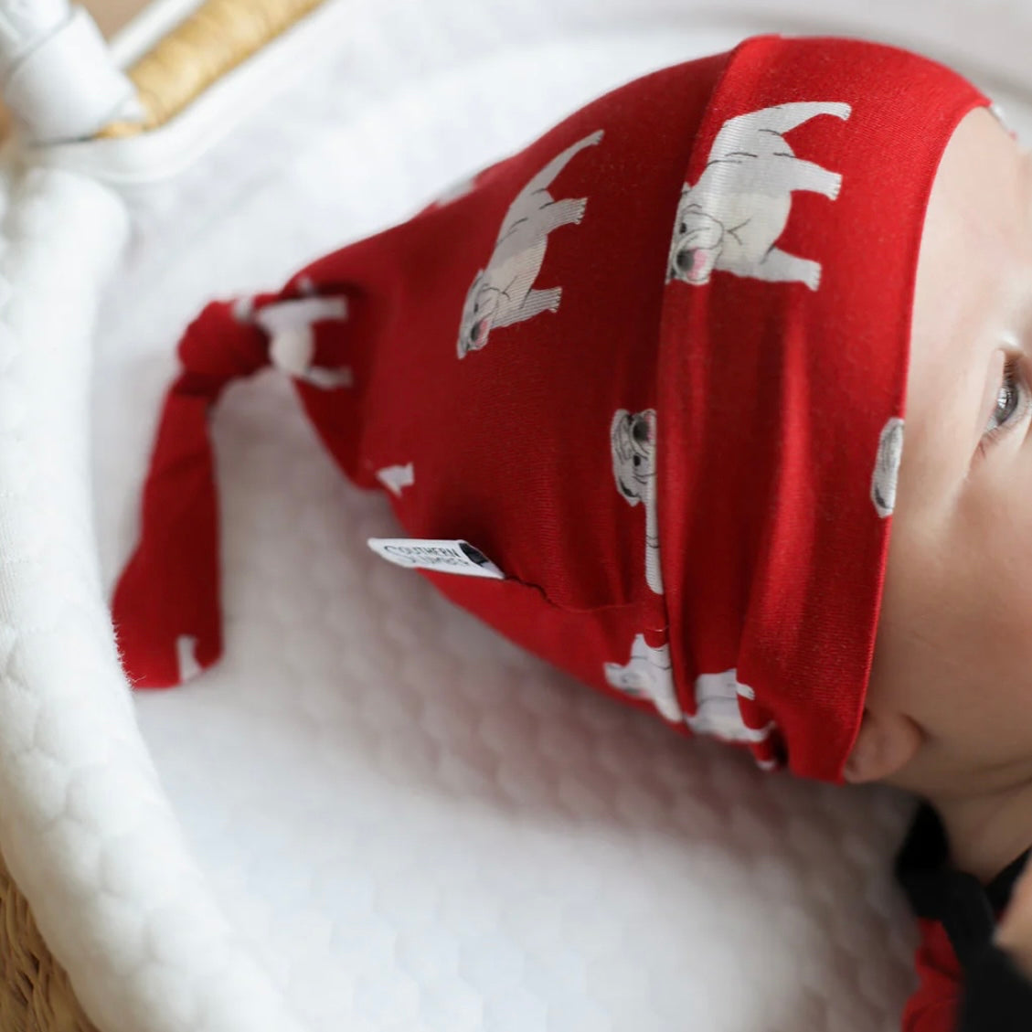 Red Bulldog Bamboo Gown and Hat