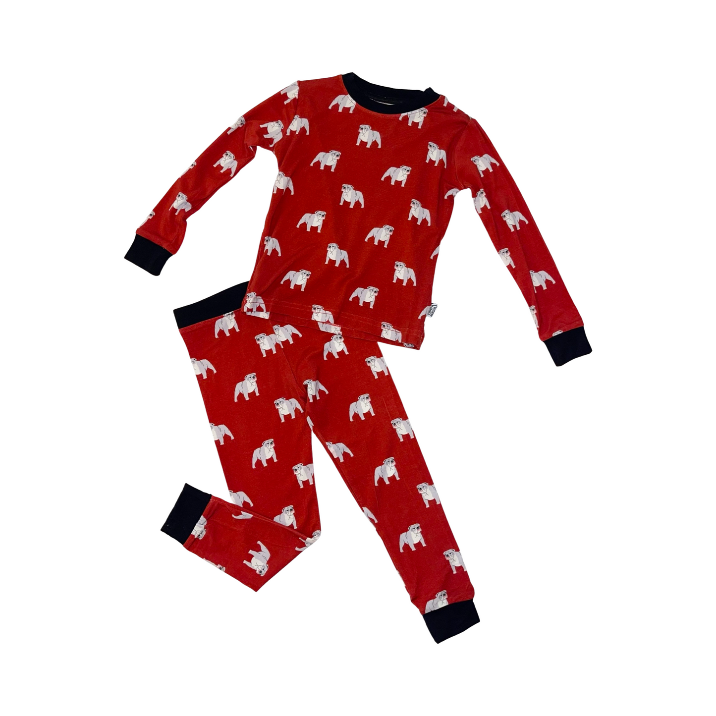 Red Bulldog Bamboo Pajamas