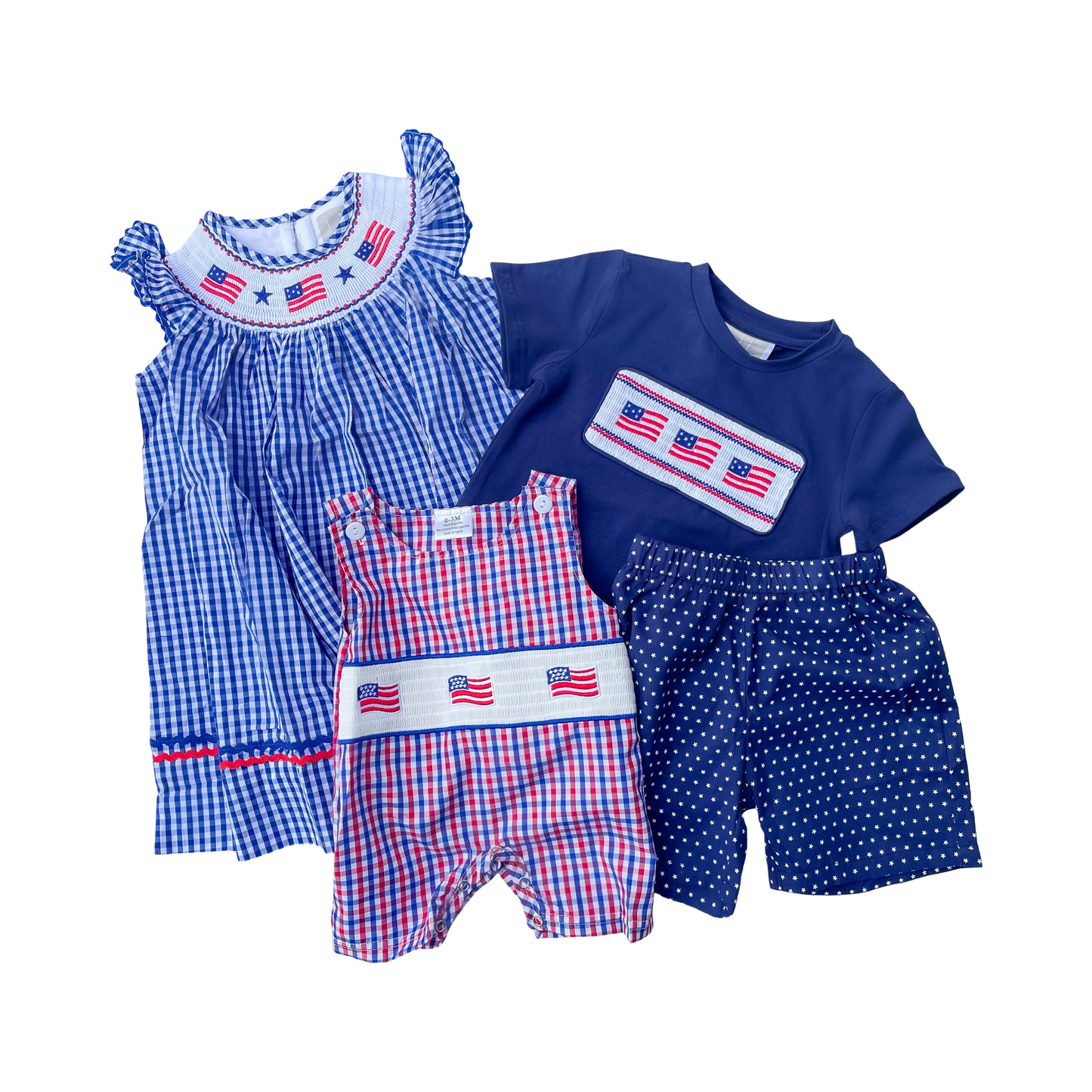 Patriotic American Flag Romper