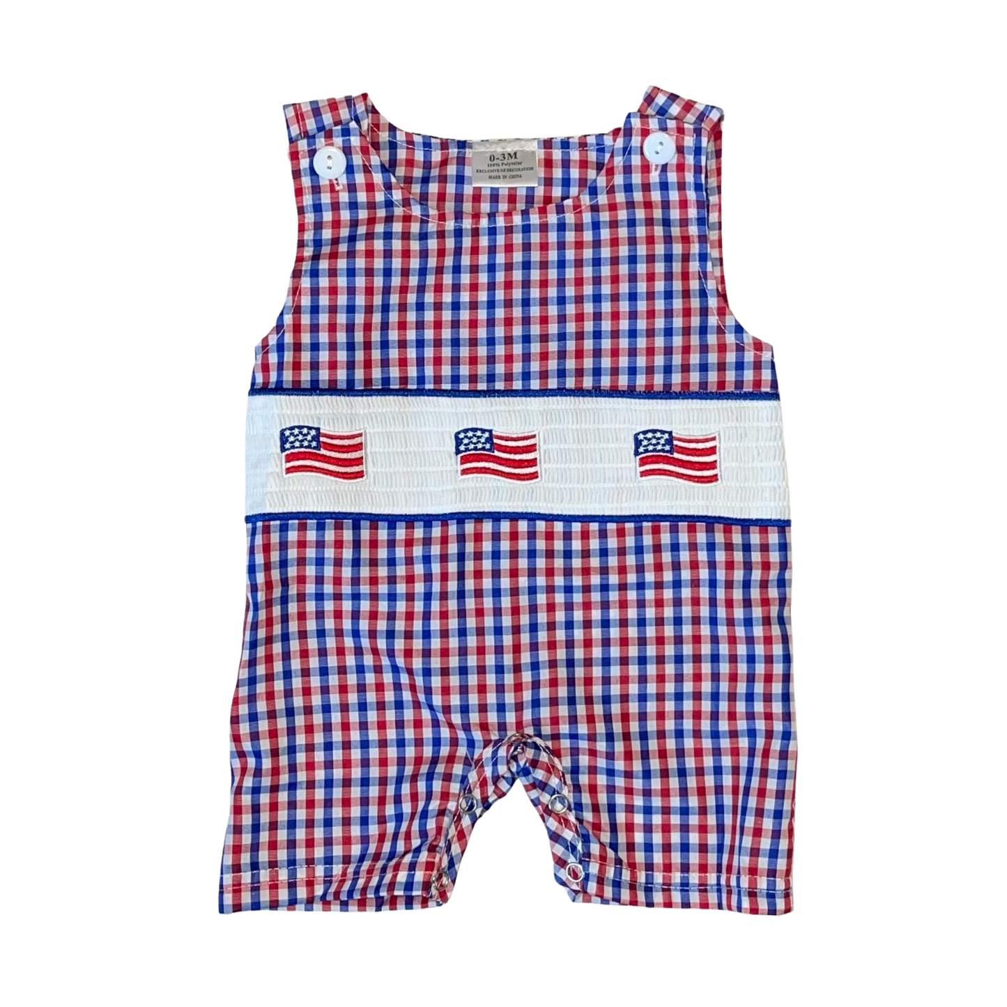 Patriotic American Flag Romper