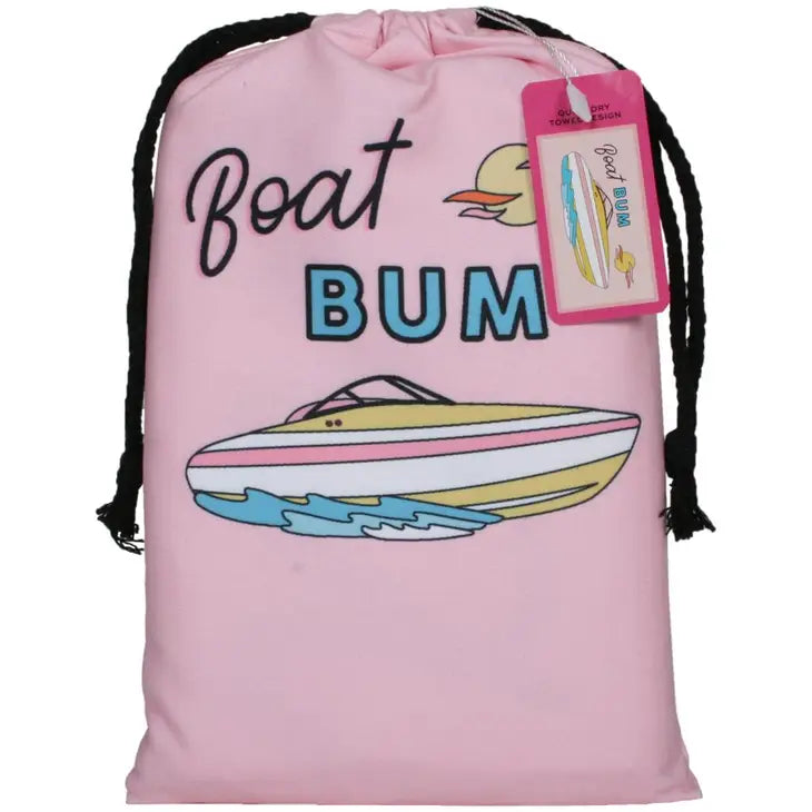 Boat Bum Quick Dry Beach Towel